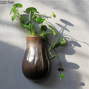 Axyaa Ceramic Wall Vases Artistic Flower Decor Hydroponic Dried Arrangement