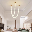 Axyaa Pearl Living Room Lamp Dining Room Chandelier Ceiling Salon Lighting