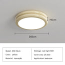 Axyaa Modern Minimalist Round LED Ceiling Lights in Black