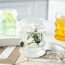 Axyaa Wave Vintage Glass Cups Set for Cold Drinks, Milk, Juice, Champagne