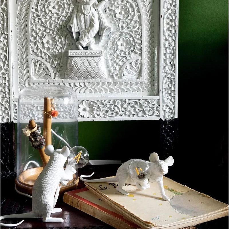 Axyaa Nordic Mouse Lamp LED Night Light for Home Room Decor