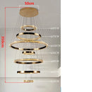 Axyaa Crystal Chandelier Stair Pendant Lamp Living Room Interior Lighting