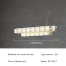Axyaa White Large Chandelier Acrylic Fingerprint Pendant Light Fixture