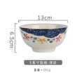 Axyaa Ceramic Rice Bowl Set | Japanese Retro Tableware Dining Bowls