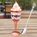Axyaa Colorful Retro Stainless Steel Long Mixing Spoon Set for Kitchen Dining