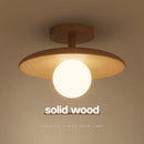 Axyaa Wood Ceiling Lights LED Nordic Luminaires for Corridor, Balcony, Porch