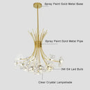 Axyaa Dandelion Crystal Pendant Light - Nordic Minimalist Design