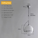 Axyaa Amber Glass Pendant Lights Adjustable for Bedroom and Balcony