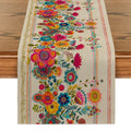 Axyaa Wildflowers Table Runner for Kitchen and Dining Décor