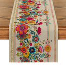 Axyaa Wildflowers Table Runner for Kitchen and Dining Décor