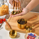 Axyaa Stainless Steel Measuring Cups & Spoons Set for Baking and Bartending