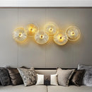 Axyaa Nordic Glass Round Wall Lamp for Living Room & Bedside Décor