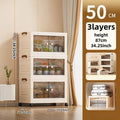 Axyaa Double-Door Foldable Storage Box: Multi-Size Organizer for Living Room, Bedroom, Study