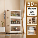 Axyaa Double-Door Foldable Storage Box: Multi-Size Organizer for Living Room, Bedroom, Study