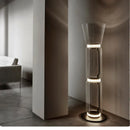 Axya Luxury Glass Vertical Floor Lamp for Living Room and Bedroom