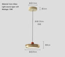 Axyaa Round Glass Pendant Light for Corridor Hallway Bedroom and Foyer