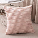 Axyaa Green Corduroy Throw Pillow Covers Set 20x20Inch for Couch Sofa Bed