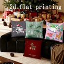 Axyaa Christmas Animals & Dino Pattern Pillow Cover for Sofa, Bedroom, Car
