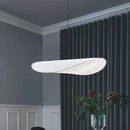 Axyaa Silk Cloth Hat Chandelier: Modern LED Pendant Lamp for Restaurants, Hotels & Homes
