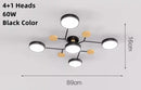 Axyaa Wood Iron Art Chandelier for Modern LED Ceiling Light in Living Room