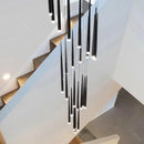 Axyaa Staircase Chandeliers LED Pendant Light Lamps Modern Decor for Living Room