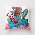 Axyaa Cute Animal Print Polyester Pillowcase for Bedroom Living Room 45x45cm