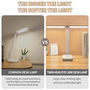 Axyaa LED Desk Lamp: 3-Level Dimmable Touch Sensor, Foldable Design, Eye Protection