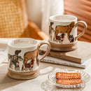 Axyaa Puppy Art 400ml Ceramic Mug