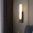 Axyaa Marble Resin Wall Lamp: Minimalist Sconce for Living Room, Bedroom, Aisle, Hotel