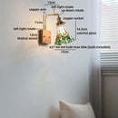 Axyaa Swing Arm Glass LED Wall Lamp Modern Nordic Stair Light Wandlamp