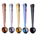 Axyaa Stainless Steel Nordic Coffee Spoon & Clip Set