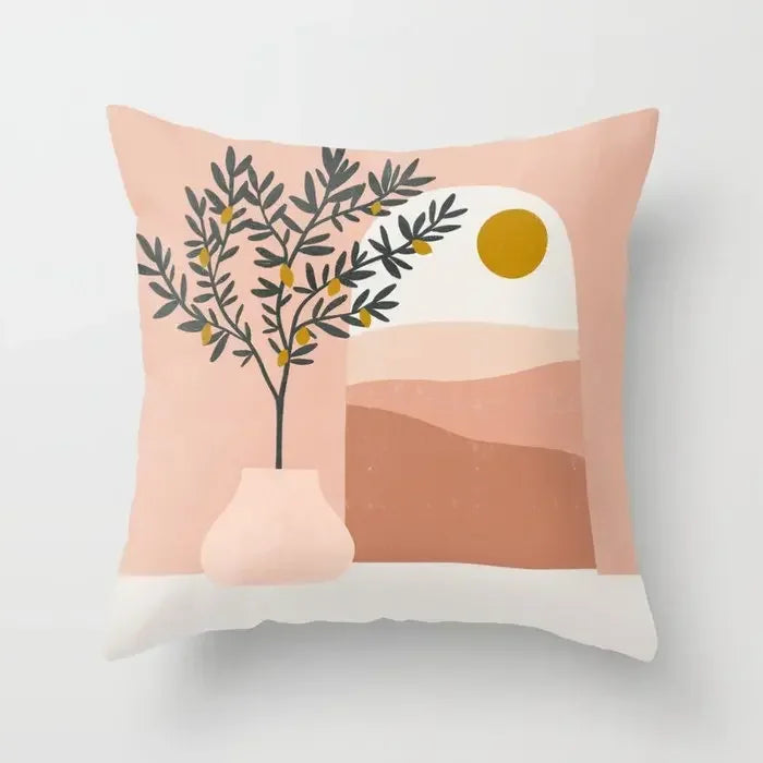 Axyaa Abstract Oil Painting Cushion Covers – Modern Art Home Decor Pillow