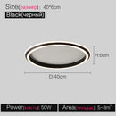 Axyaa Modern Round LED Ceiling Lamp - Minimalist Bedroom Study All Room Lighting