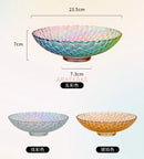 Axyaa Glass Fruit Tray for Living Room Coffee Table - High-End Snack Tray
