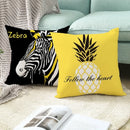 Axyaa Geometric Deer Pattern Cushion Cover for Sofa Decoration and Throw Pillow