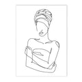 Axyaa Abstract Nude Woman Canvas Poster Sexy Bedroom Decor Prints