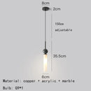 Axyaa Marble Ball Wall Lights 3000K Aisle Bedroom Foyer Dining Room G9 Bulb