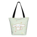 Axyaa Hello Kitty Tote Bag: Cute Kawaii Cartoon Top Handle Zipper Bag for Women