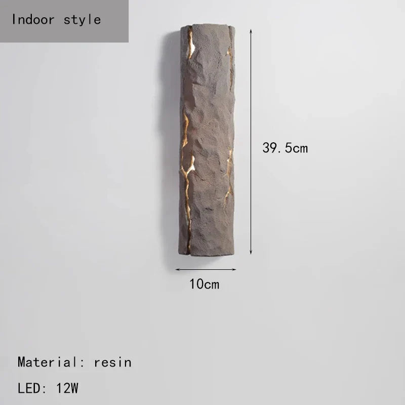 Art Deco LED Wall Light White Gray Red Resin 3 Atmosphere Lamp for Axyaa - Foyer Bedroom Dining Room