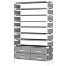 Axyaa 10 Tier Shoe Rack Shoe Shelf Large Capacity Organizer Space Saving