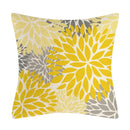 Axyaa Modern Daisy Grey Pillow Covers for Couch and Bed