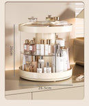 Axyaa Makeup Organizer with Rotating Base and Brush Holder