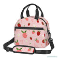Axyaa Strawberry Lunch Bag Insulated Cooler Tote for School, Work, Picnic & Travel