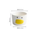 Axyaa Duck Ceramic Tableware Set - Shallow Plate, Soup Bowl, Seasoning Dish, Snack Plate