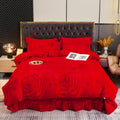 Axyaa Winter Fleece Bedding Set - Double-Sided Coral Fleece Quilt Cover & Flannel Sheet