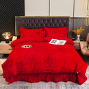 Axyaa Winter Fleece Bedding Set - Double-Sided Coral Fleece Quilt Cover & Flannel Sheet