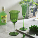 Axya Ribbed Glass Tall Cocktail Champagne Martini Set