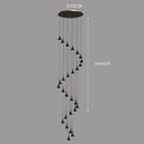 Axyaa Modern LED Pendant Light Chandeliers for Living Room Staircase Hanging Lamp