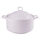Axya Ceramic Phnom Penh Soup Pot with Cover, Nordic Round Pure Color Bowl