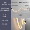 Axyaa Soft LED Wall Lamp: Nordic Style Luminescent Neon Tube for Bedroom